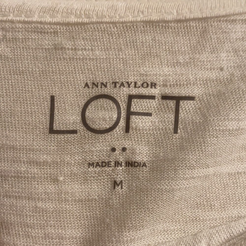 💚💚 LOFT Women’s Striped Blouse (NWT) size M - Picture 3 of 7